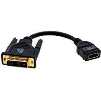 Adaptador de Cable DVI-D (M) a HDMI (F) 0.3m Negro Kramer Electronics