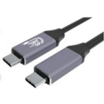 Gembird CCBP-USB4-CMCM240-1.5M Cable de carga y datos Premium USB 4 Tipo-C, 40 Gbps, 240 W, 1,5 m