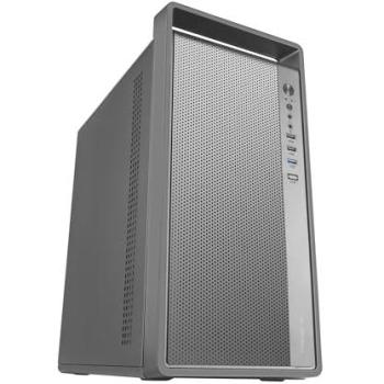 Caja Mini Torre MicroATX Tacens Fortis II, Malla Frontal Alta Flujo, 1 Ventilador Trasero 120mm FDB Silencioso, Acero SPCC Resistente, Asa de Transporte Negra