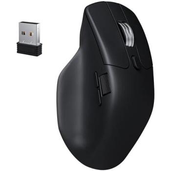 Ratón Inalámbrico Keychron M6 PixArt 3950 8K 30000 DPI Negro, 10 Botones Silencioso