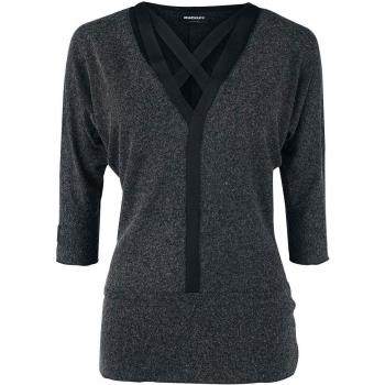 Rockupy Vera Jersey de Punto Antracita Mezclado XL