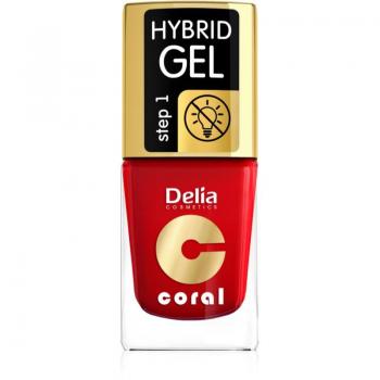 Delia Cosmetics Coral Nail Enamel Hybrid Gel Nail Polish Shade 01 11 ml