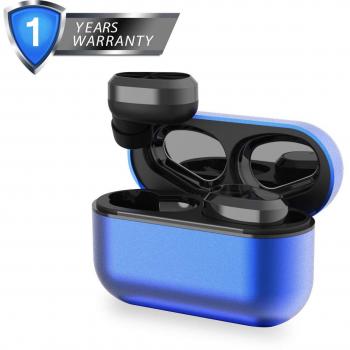 XIAOWU Auricular Bluetooth, Bluetooth 5.0 inalámbrico Inteligente IPX5 Impermeable súper Mini estéreo en la Oreja Auricular con micrófono para iPhone Samsung y Todos los teléfonos Inteligentes