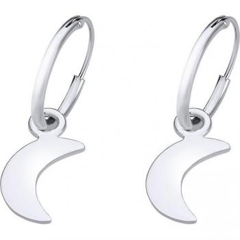 Pendientes Time Road WS02419/12 Luna de Plata para Mujer