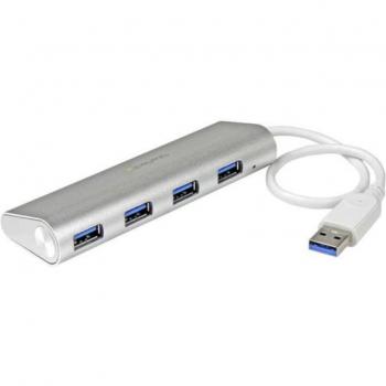 StarTech.com ST43004UA 4-Port Portable USB 3.0 Hub with Built-in Cable