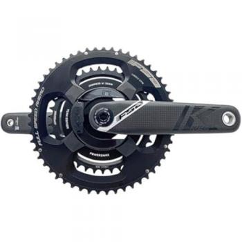 FSA K-Force Team Biela y Plato con Potenciómetro Direct Mount, Carbono, relación de plato 50/34D, longitud de bielas 172.5 mm, compatible con transmisión de 12 velocidades