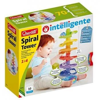 QUERCETTI 6501 Migoga Marble Run Spinning Track Tower Toddler Toy 1+