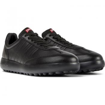 Zapatillas Camper Pelotas XLF K201060-001 - Zapatillas de piel de mujer, color negro, lisas con cordones, alta calidad, talla 35