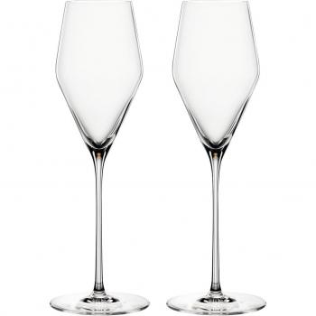 Juego de 2 copas de champán Spiegelau Definition 250 ml en cristal transparente
