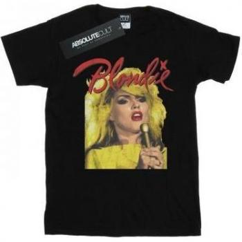 Camiseta Infantil Blondie con Micrófono Negra 12-13 Años