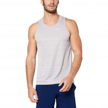 Nike M NK Dry Miler Tank, Hombre, Atmosphere Grey/htr/Reflective, XL