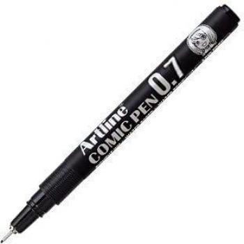 Artline EK-287 NE - Rotulador calibrado micrométrico, 0.7 mm, color negro
