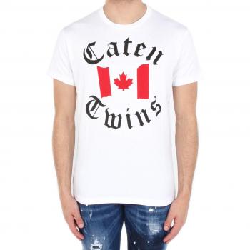 Dsquared2 White Cotton T-Shirt for Men, Size M