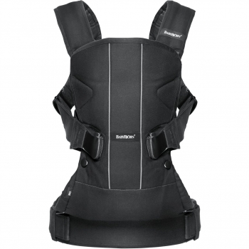 Mochila Portabebés One en Negro de BabyBjörn, Mezcla de Algodón