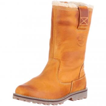 Timberland 60975 Asphalt Trail - Botas con forro infantiles, color amarillo, talla 37