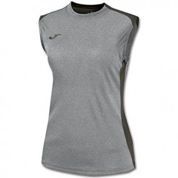Joma Campus II Camiseta, Mujer, Gris-Antracita-250, S