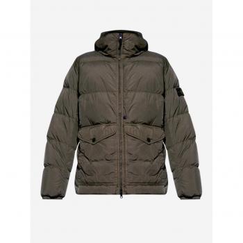 Stone Island Crindle Reps Padded Jacket Green Size S for Men
