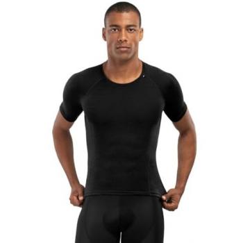 Camiseta Interior de Ciclismo Hombre Lana Merino SRX Black Ice Negra