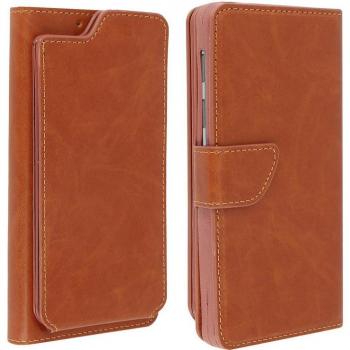 Funda Cartera Marrón Universal para Smartphones de 5 a 5.3