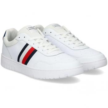 Tommy Hilfiger Zapatillas Bajas de Hombre en Piel Color Blanco Talla 41