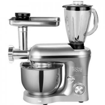 Procesador de alimentos multifuncional 1500W VIPER PRO con batidora y picadora, capacidad 5,5L, color gris