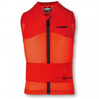 Atomic Chaleco Protector de esquí para niños, Live Shield Vest Jr, Rojo, Talla L
