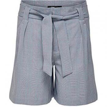 Only Short Raya Check Gris Mujer 38 Gris
