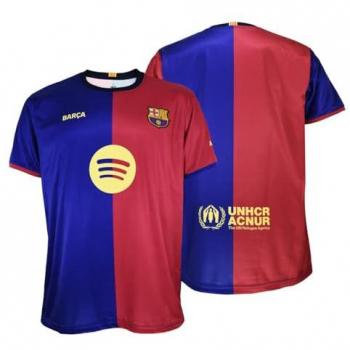 Camiseta de Manga Corta del FC Barcelona 24/25 para Hombre - Réplica Oficial, Azulgrana, Licencia Oficial, Talla XL