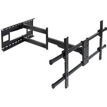 Tooq LP4380XL-B - Soporte de Pared para Pantallas 43 - 80, Gran Angular, Máximo 50 kg, Brazo Extensible, Negro