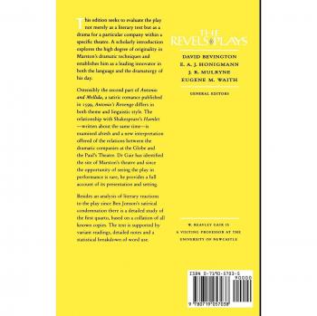 Venganza de Antonio - Edición en tapa blanda de las obras de los Revels, editada por W. Gair