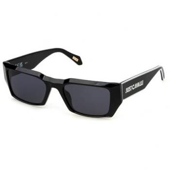 Just Cavalli Unisex Shiny Black Smoke Sunglasses SJC090V CAT3 55MM