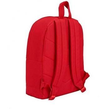 Real Madrid CF Mochila Grande con Funda Ordenador, 43 cm, Rojo