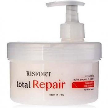 RISFORT Total Repair MASCARILLA con KERATINA 500ML Unisex Adulto, Negro, Único