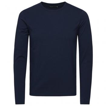 Jack & Jones Basic O-Neck tee L/S Noos Camisa Manga Larga, Navy Blue, S para Hombre