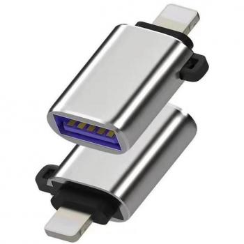 Adaptador Microconnect MC-LIGHTUSB3 Lightning a USB A Plata