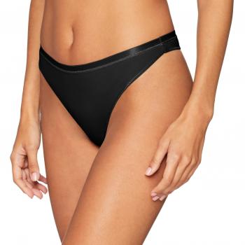 Hanro Cotton Sensation String, Tanga de Hilo para Mujer, Negro