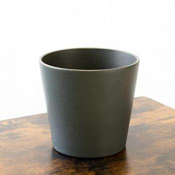Macetero Cerámica Redondo 29x28cm Gris Antracita | Ideal para Plantas Grandes | Diseño Moderno y Resistente