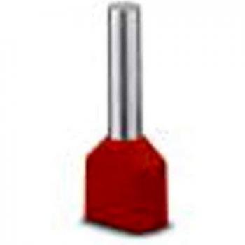 AI-TWIN 2X1-12 RD (100 Stück) - Cable end sleeve 1mm² insulated