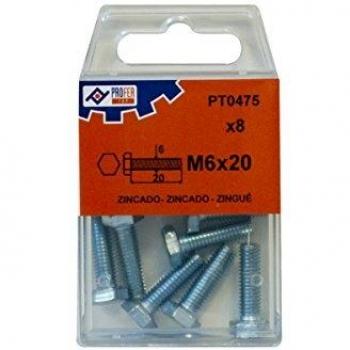 PROFER TOP - Tornillo Din933 C/Exag Zn C/8 Profer Top 6X20 Mm