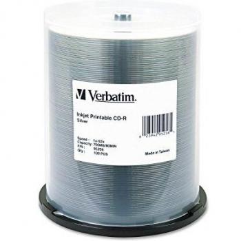 VERBATIM 100PK CDR 52X 700MB 80MIN / 95256 / by Verbatim