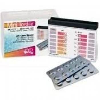 Productos QP - Mini analizador de Cloro Libre y pH con Tres cámaras, Mini Tester, para Determinar los valores de Cloro Libre