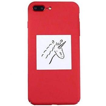 POHONOEOO Caja Divertida del Teléfono para iPhone X Funda para iPhone 6S 6 7 8 Plus Cubierta Dancing Cat Resumen Unicornio Casos del Dedo Medio