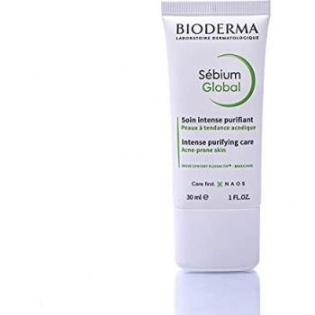 Bioderma Sebium Global Cream for Acne Prone Skin, Intense Purifying Care, 30 ml