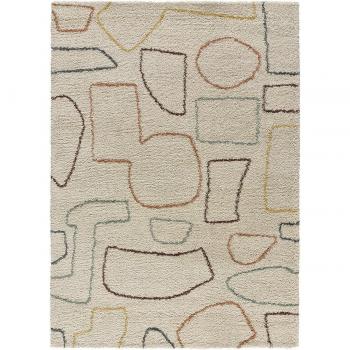 Alfombra de Interior Estilo Geométrico en Multicolor - Maris 62617, disponible en tamaños 80x150 cm, 120x170 cm y 160x230 cm