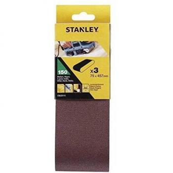 STANLEY STA33111-XJ 3 Bandas de lija. 75 x 457 mm.Grano 150