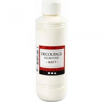 Laca de Decoupage Mate, 250 ml, 1 Frasco