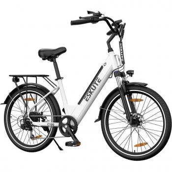 Bicicleta eléctrica ESKUTE C100, motor de 250 W, batería de 36 V 10,4 Ah, neumáticos de 26 * 1,75 ', velocidad máxima de 25 km/h, alcance de