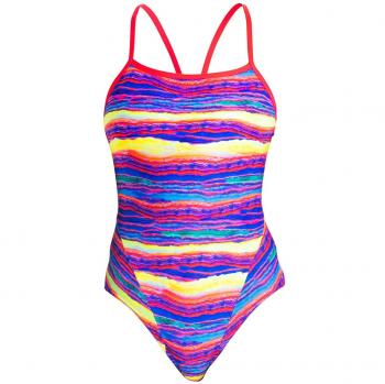 Funkita Single Strap One Piece Swimsuit Ladies Crystal Wave 2017 Bañador, Crystal Wave