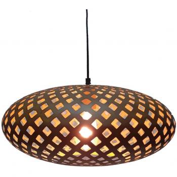 Lámpara de Techo 44 x 44 x 20 cm Dorado Metal Crema