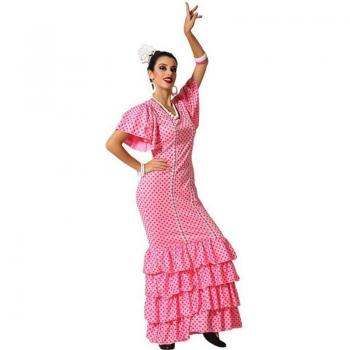 Disfraz de Sevillana Rosa para mujer